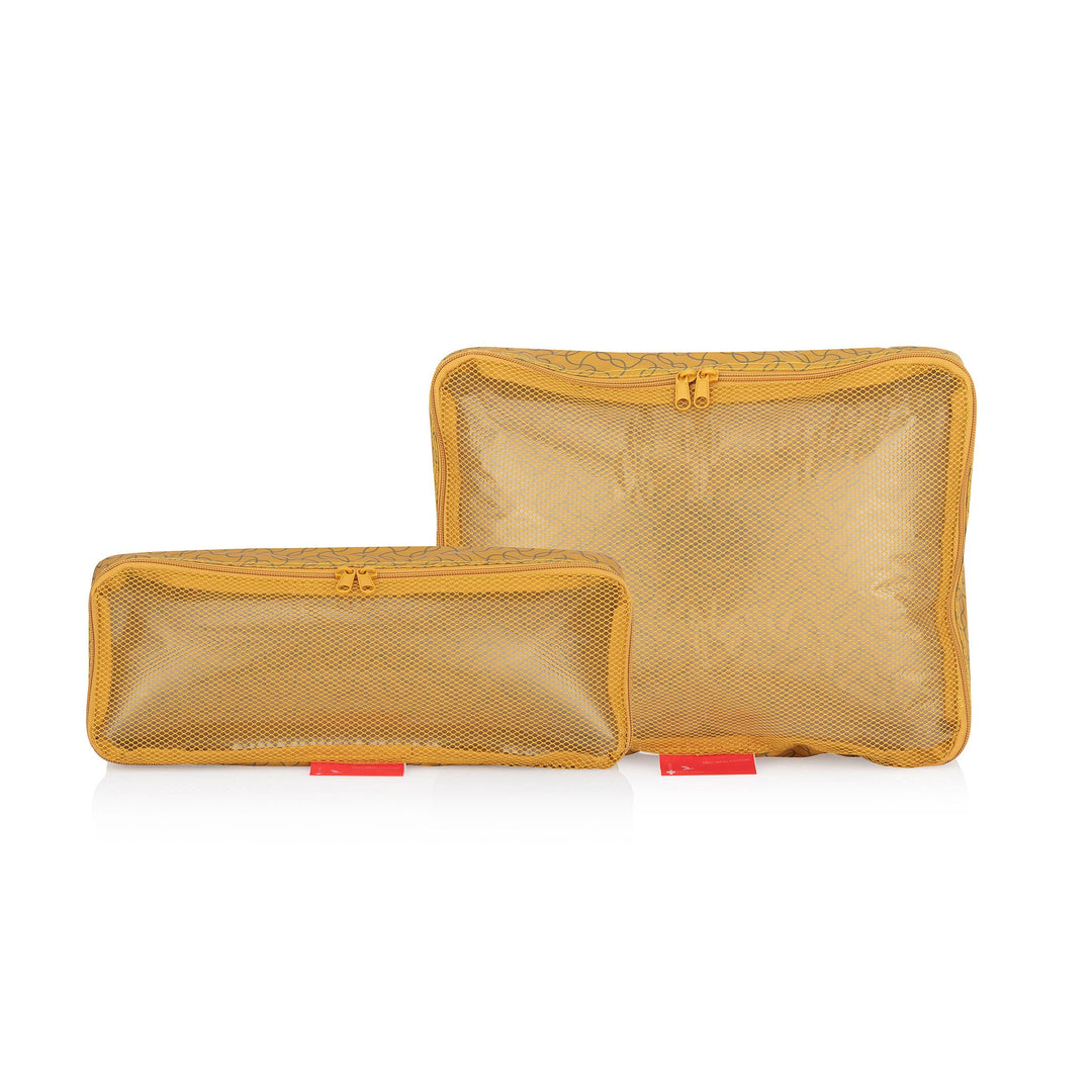 Frontansicht Set - Reizezubehör, CristalClear, Travel organizer, gelb
