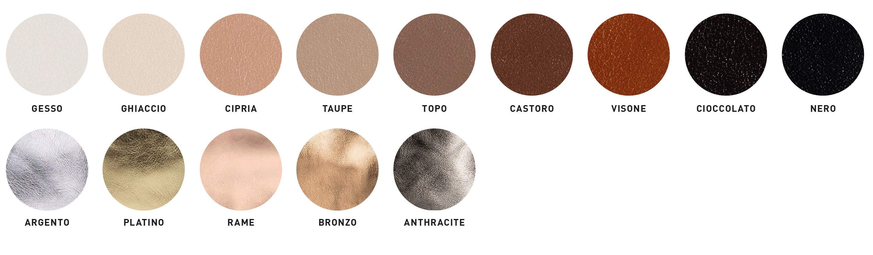 ColourYourDay - Farbpalette Glattes Leder