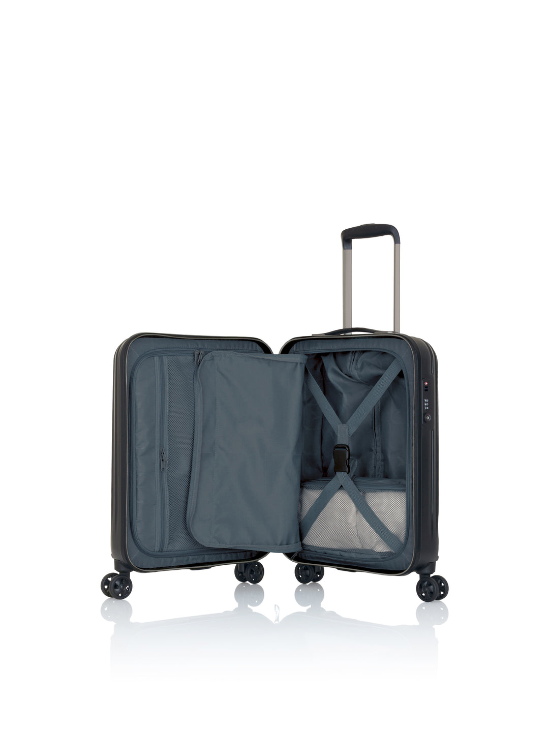 Ansicht geöffnetes Handgepäck - Genius Cabin Trolley S, schwarz