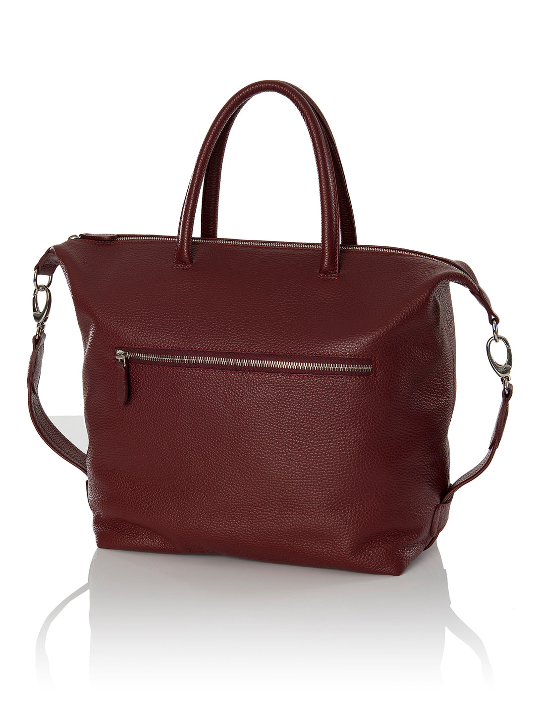 Frontansicht Damenhandtasche - Lamica Schultertasche, rot