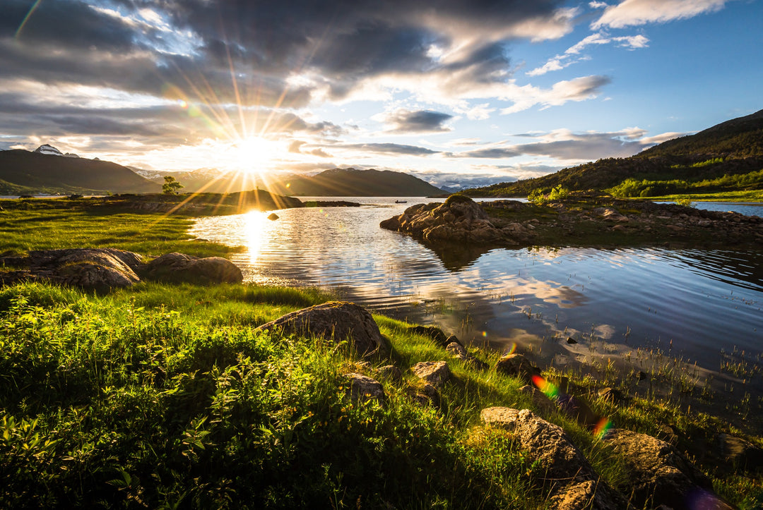 Norwegens Küste mit dem Schiff