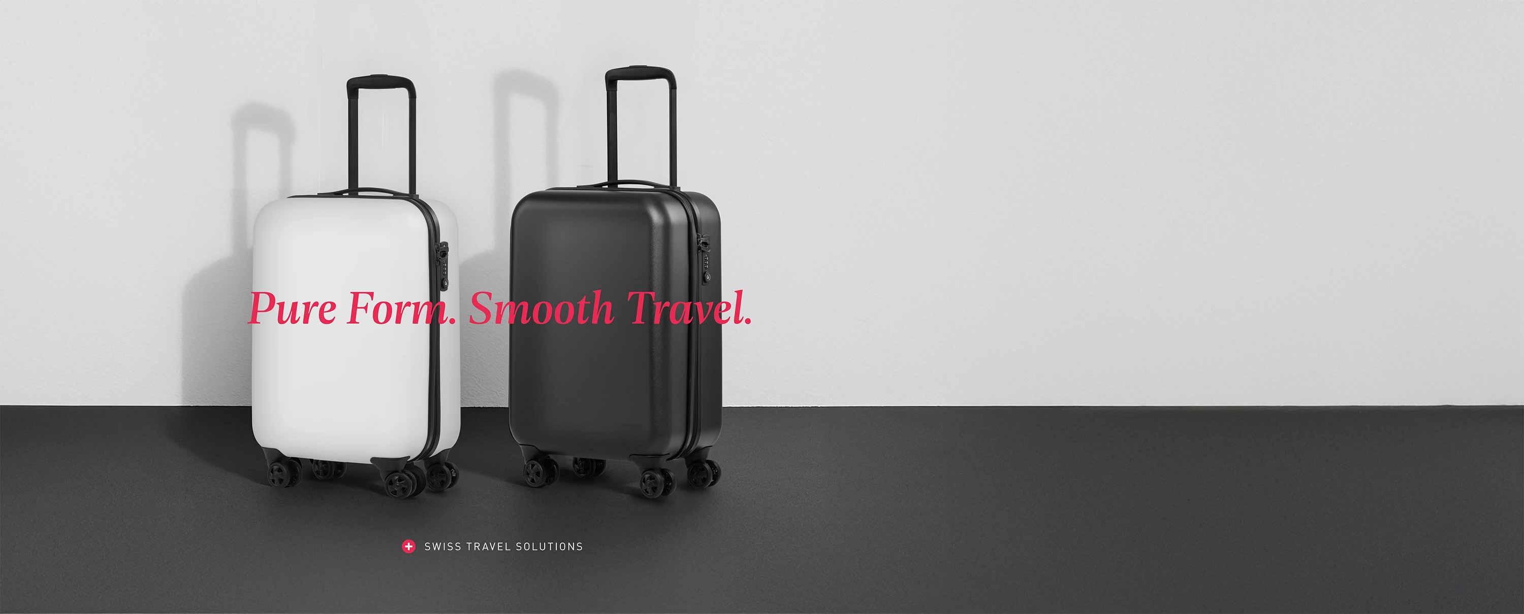 Colly Pure in Weiss und Schwarz Koffer von Pack Easy