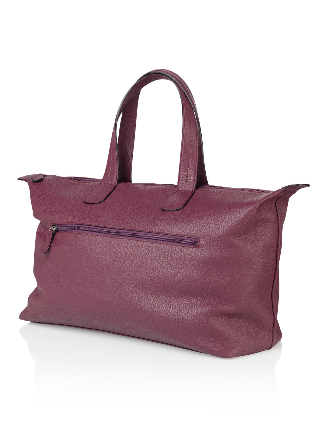 Aubergine_Lederhandtasche_Swiss Made