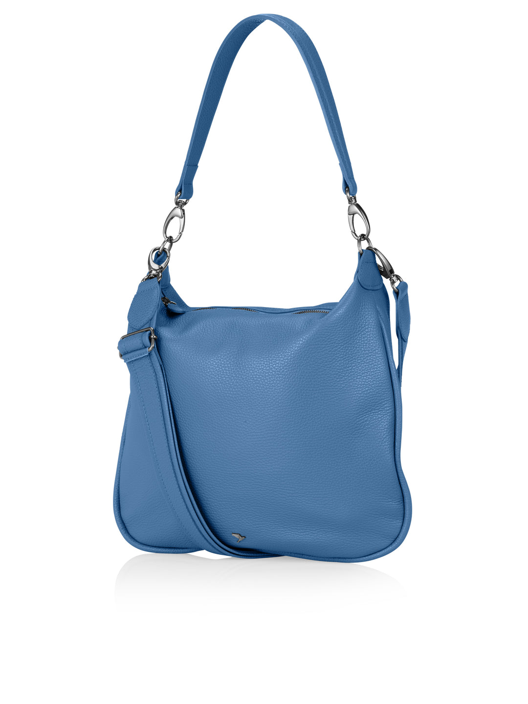 Ledertasche blau Schultertasche Swiss made