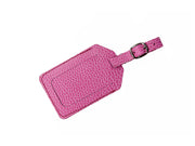Frontansicht Adressanhänger - Reisezubehör, Swiss Made, Leder pink