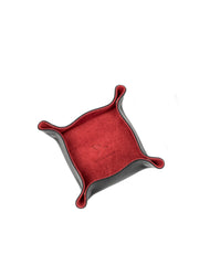 Ansicht Leder Reisezubehör  - Taschenentleerer Swiss Made Accessoire, schwarz/rot