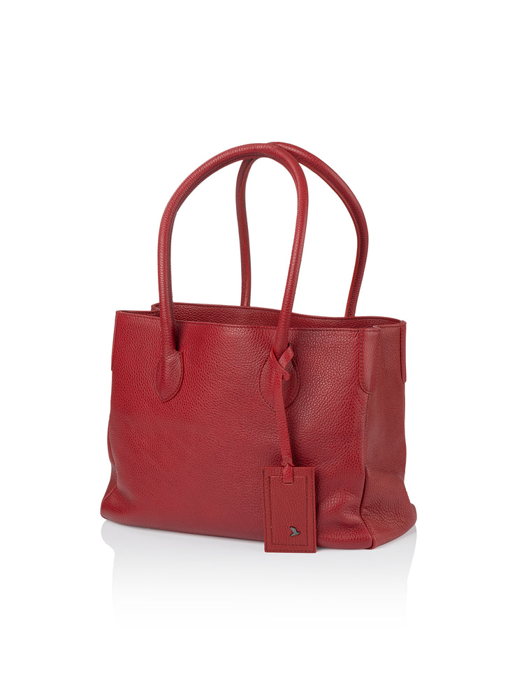 Frontansicht Damenhandtasche - Loris Nr. 6 Shopper,  rot