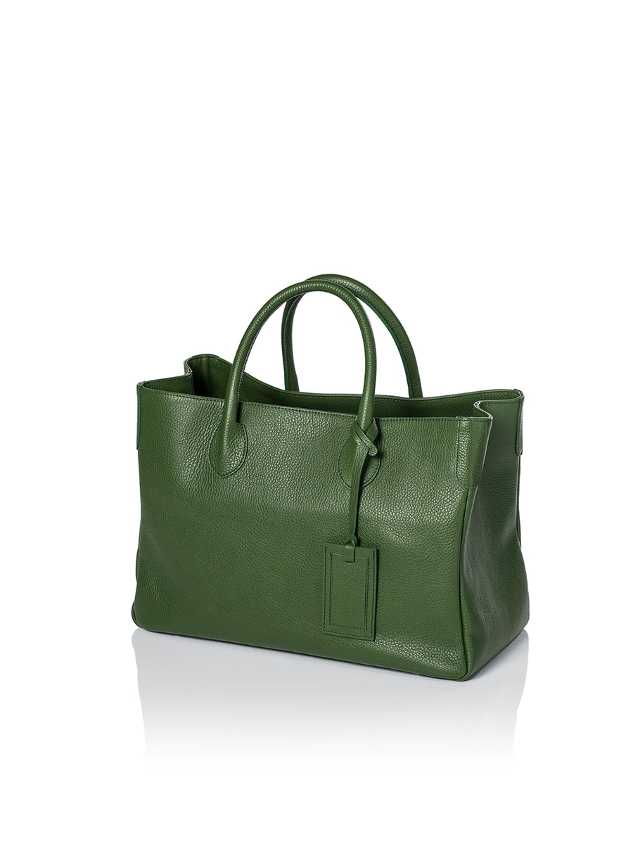 Frontansicht Damenhandtasche - Loris Nr. 7 Shopper, grün