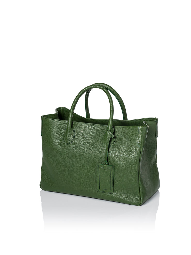 Frontansicht Damenhandtasche - Loris Nr. 7 Shopper, grün