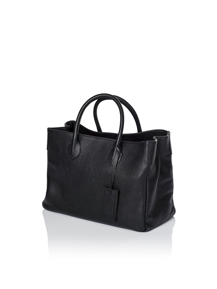 Frontansicht Damenhandtasche - Loris Nr. 7 Shopper, schwarz