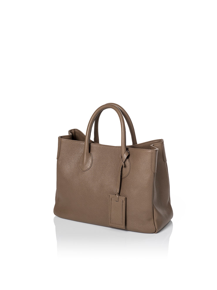 Frontansicht Damenhandtasche - Loris Nr. 16 Shopper, taupe