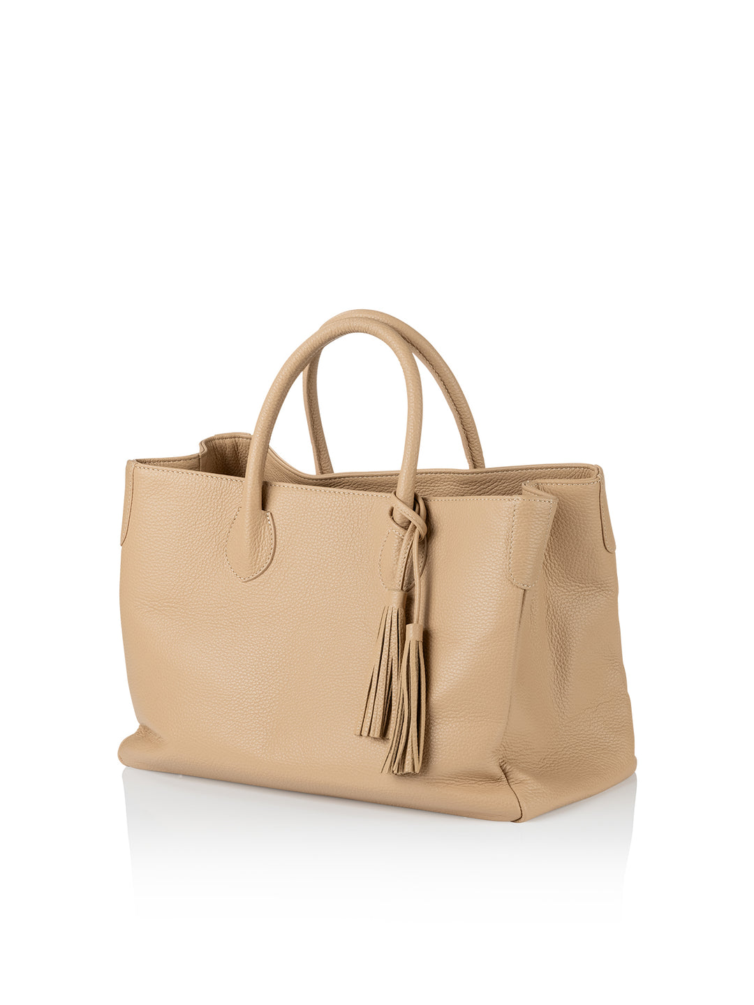 Frontansicht Damenhandtasche - Loris Nr. 07 Shopper, Beige