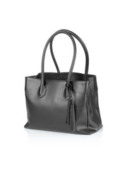 Frontansicht Damenhandtasche - Loris Nr. 6 Shopper, schwarz