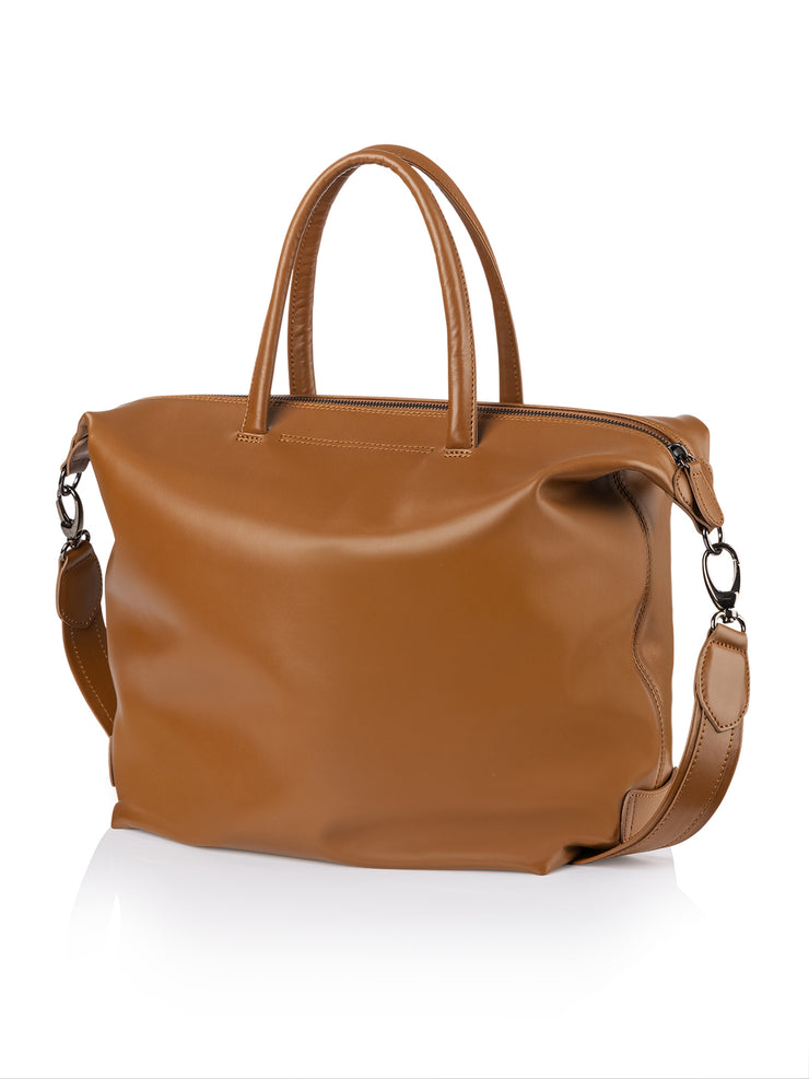 Frontansicht Damenhandtasche - Lamica Schultertasche, anthrazit