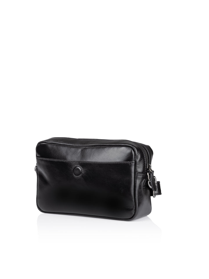 Frontansicht Damenhandtasche - Laureen Ledetasche schwarz