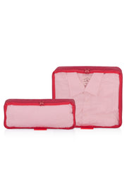 Ansicht - Reizezubehör Set, gefüllt, CristalClear, Travel organizer, rot
