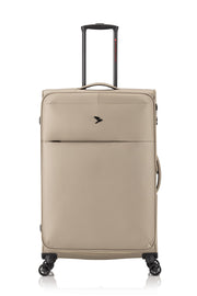 Frontansicht Rollkoffer - GoOn Trolley L, beige