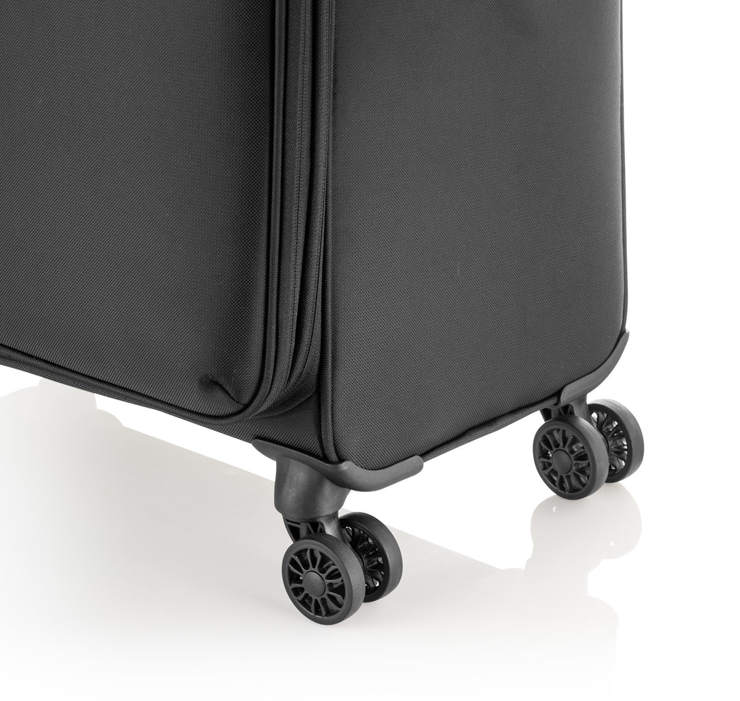 Nahaufnahme der Doppelrollen - GoOn Trolley L, schwarz