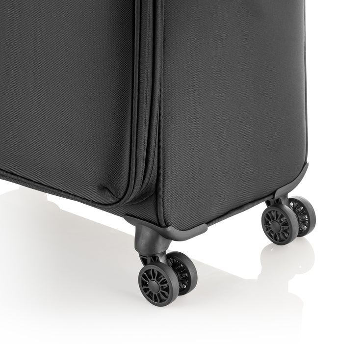 Nahaufnahme der Doppelrollen - GoOn Trolley L, schwarz