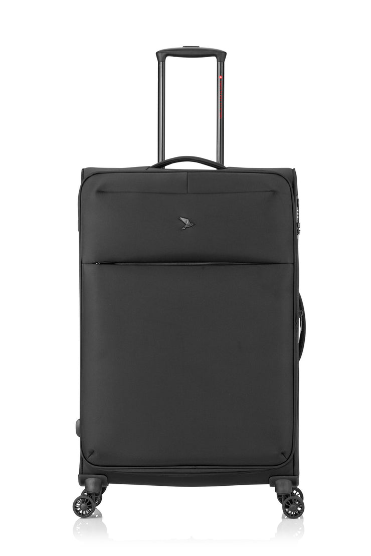 Frontansicht Rollkoffer - GoOn Trolley L, schwarz