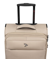 Sicht von oben, Handgepäck mit Griff - GoOn Cabin Trolley S,  beige