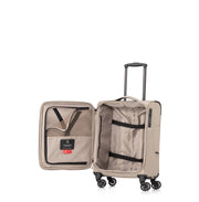 Ansicht geöffnetes Handgepäck - GoOn Cabin Trolley S, beige