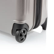 Nahaufnahme der Doppelrollen - Genius Business Cabin Trolley S, taupe