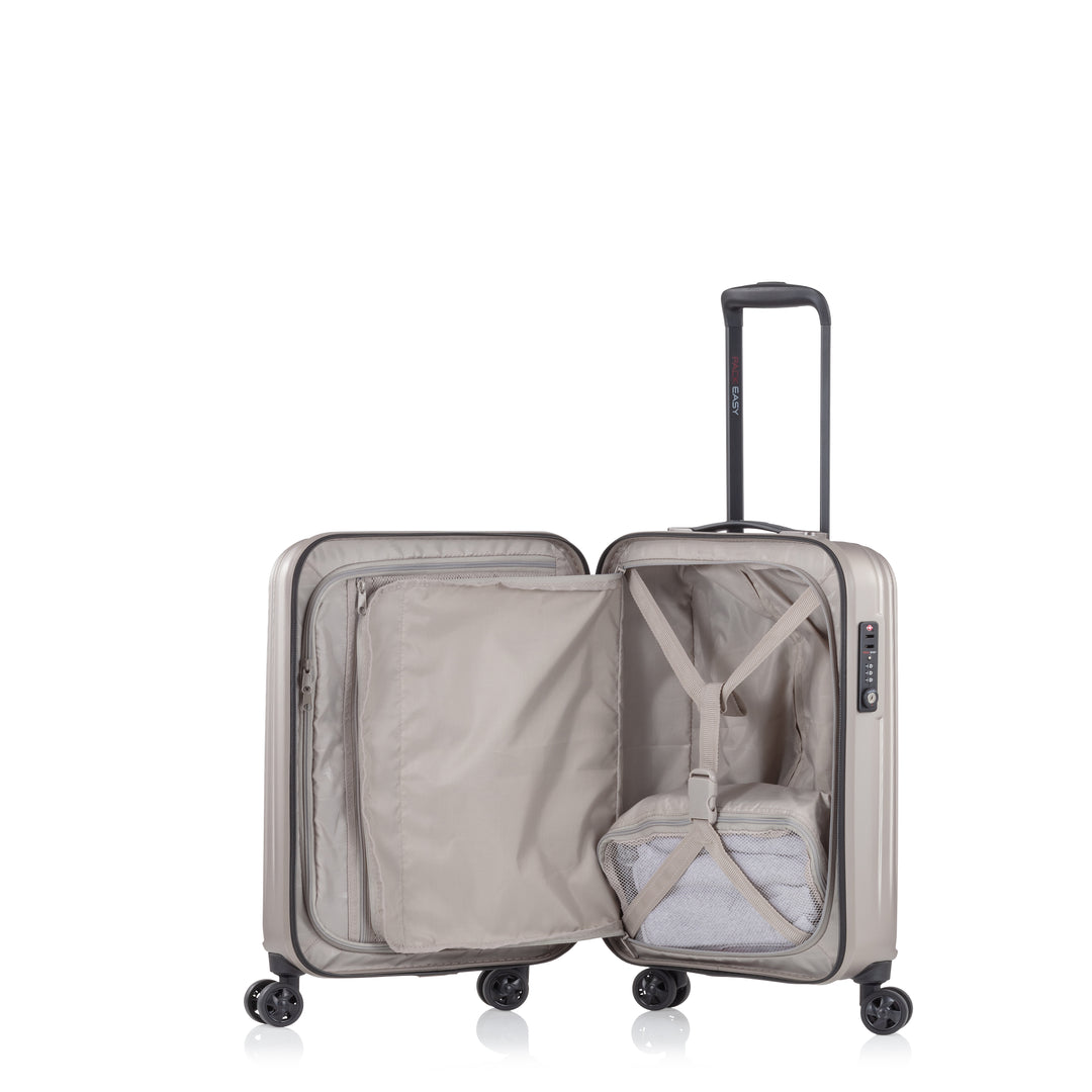Ansicht geöffnetes Handgepäck - Genius Cabin Trolley S, taupe