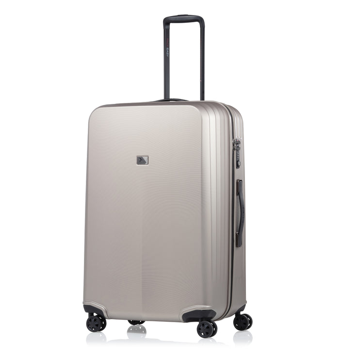 Frontansicht Reisekoffer - Genius Trolley L, taupe