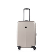 Frontansicht Rollkoffer - Genius Trolley M, taupe