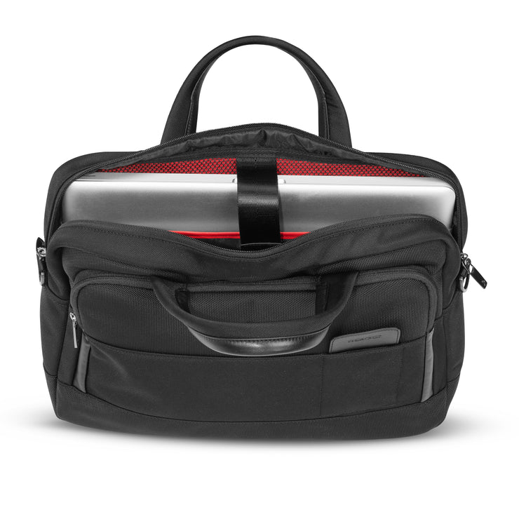 Ansicht geöffnete, gefüllte, Laptoptasche - Horizon Business Reisegepäck, schwarz