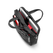Ansicht geöffnete, gefüllte, Laptoptasche - Horizon Business Reisegepäck, schwarz