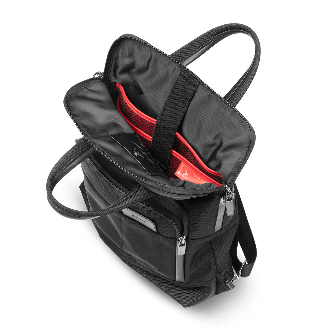 Ansicht geöffneter Rucksack - Horizon Business Reisegepäck, schwarz