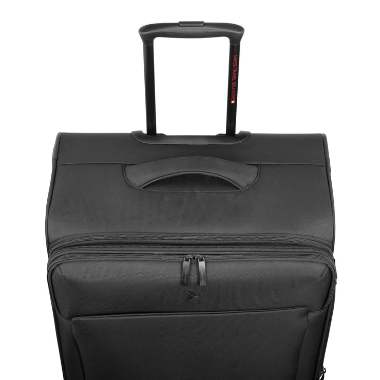 Sicht von oben, Reisekoffer mit Griff - Infinity Trolley L, schwarz