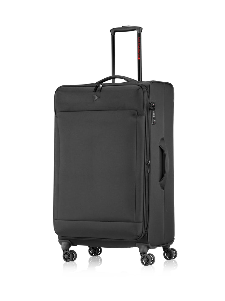 Frontansicht Reisekoffer - Infinity Trolley L, schwarz