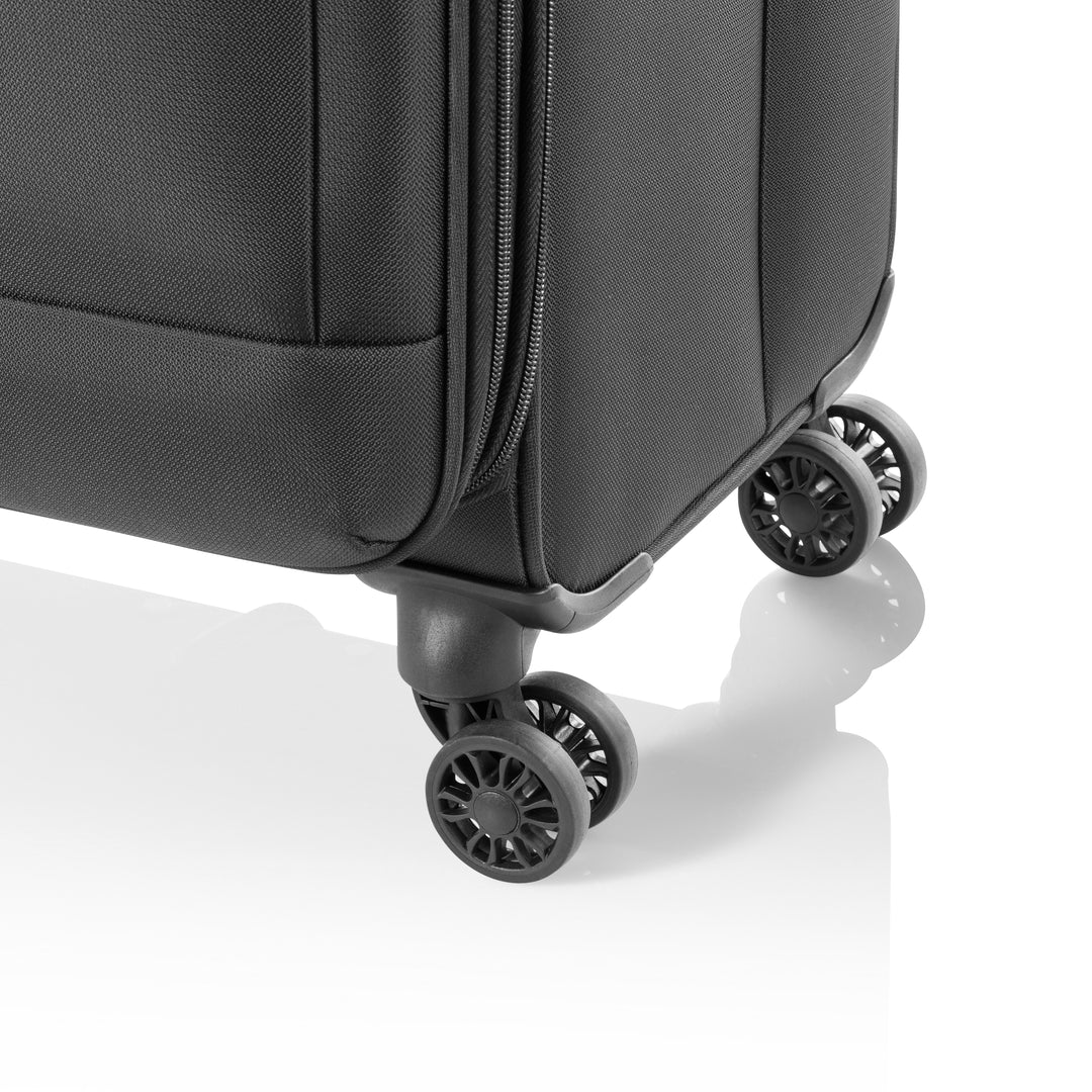 Nahaufnahme der Doppelrollen - Infinity Cabin Trolley S, schwarz