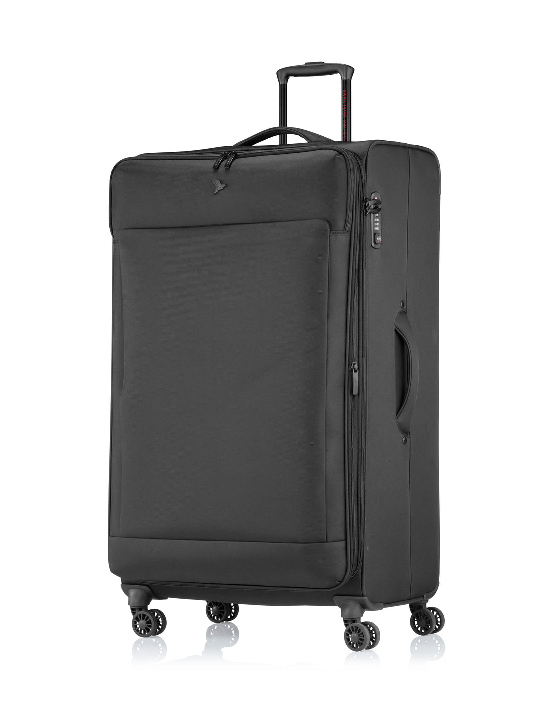 Frontansicht Reisekoffer extra gross - Infinity Trolley XXL, schwarz