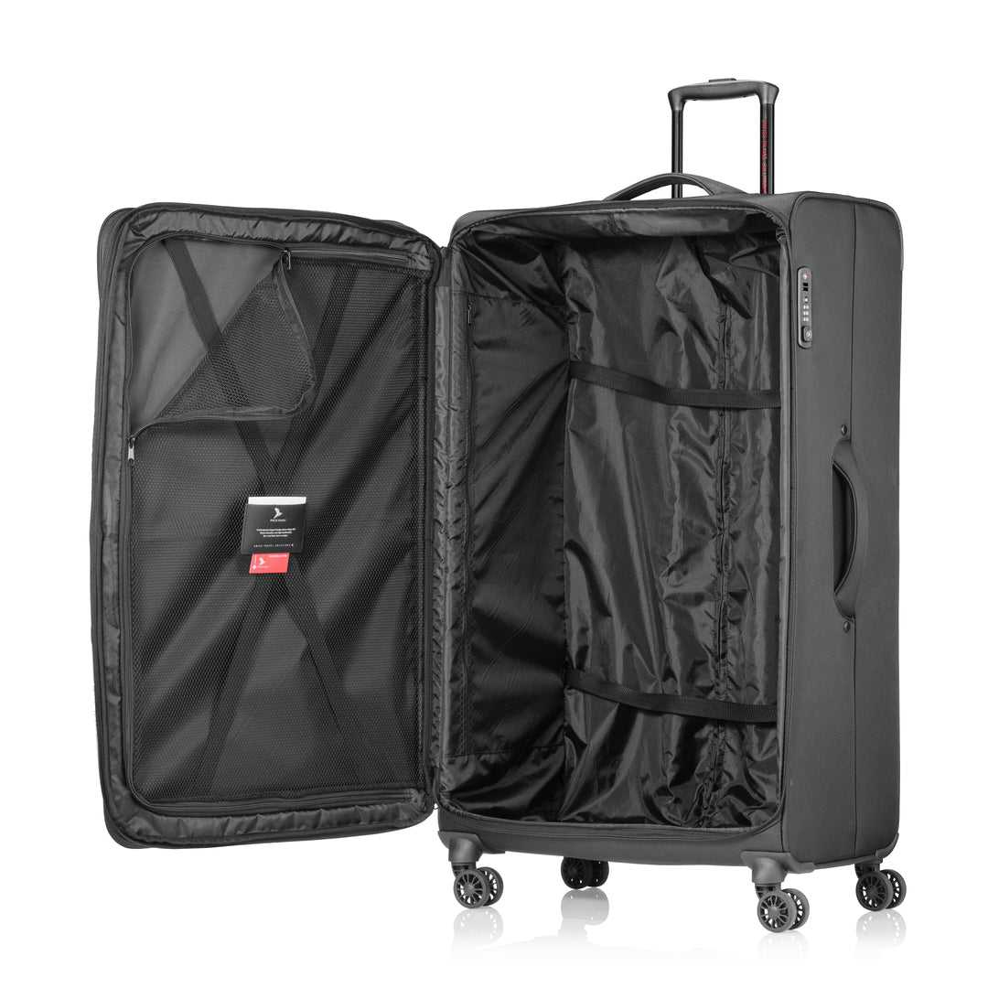 Ansicht geöffneter Reisekoffer extra gross - Infinity Trolley XXL, schwarz