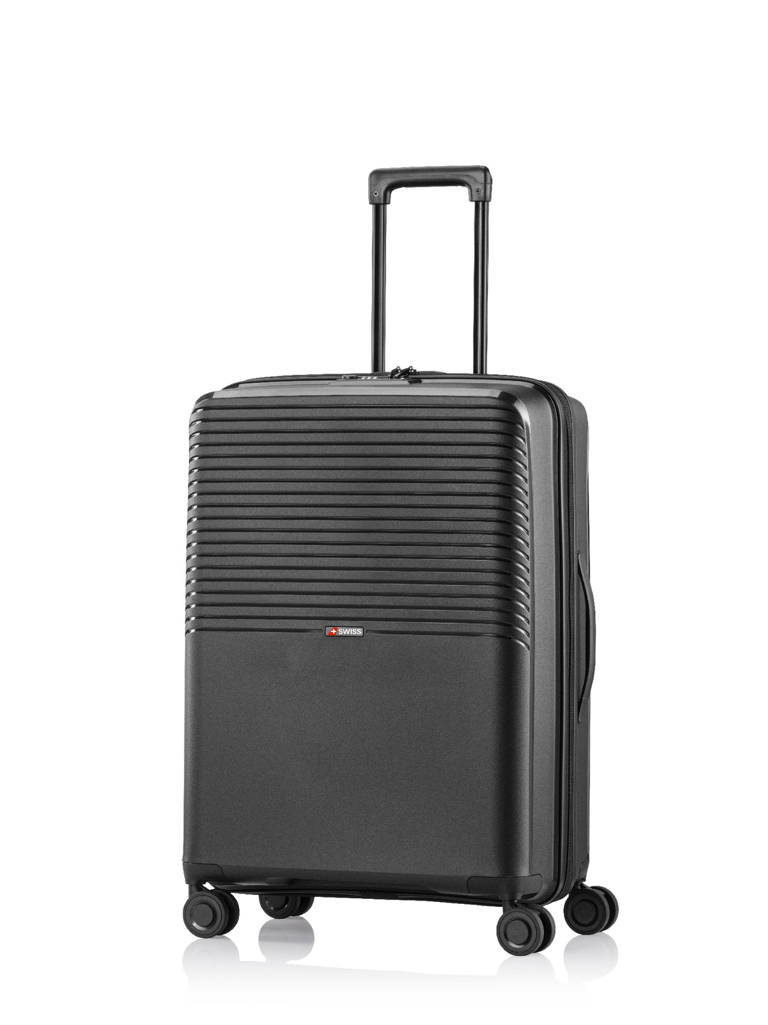 Frontansicht Rollkoffer - Jet Trolley M, schwarz