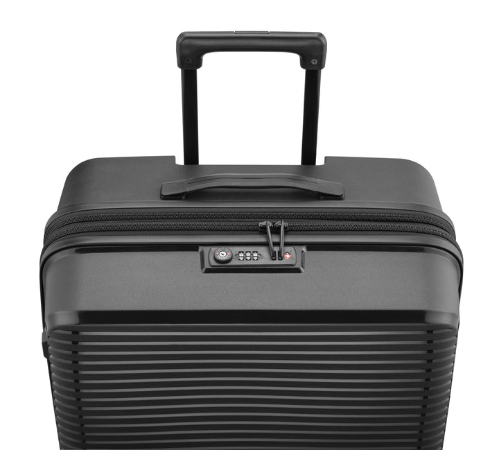 Sicht von oben, Rollkoffer mit Griff - Jet Trolley L, schwarz