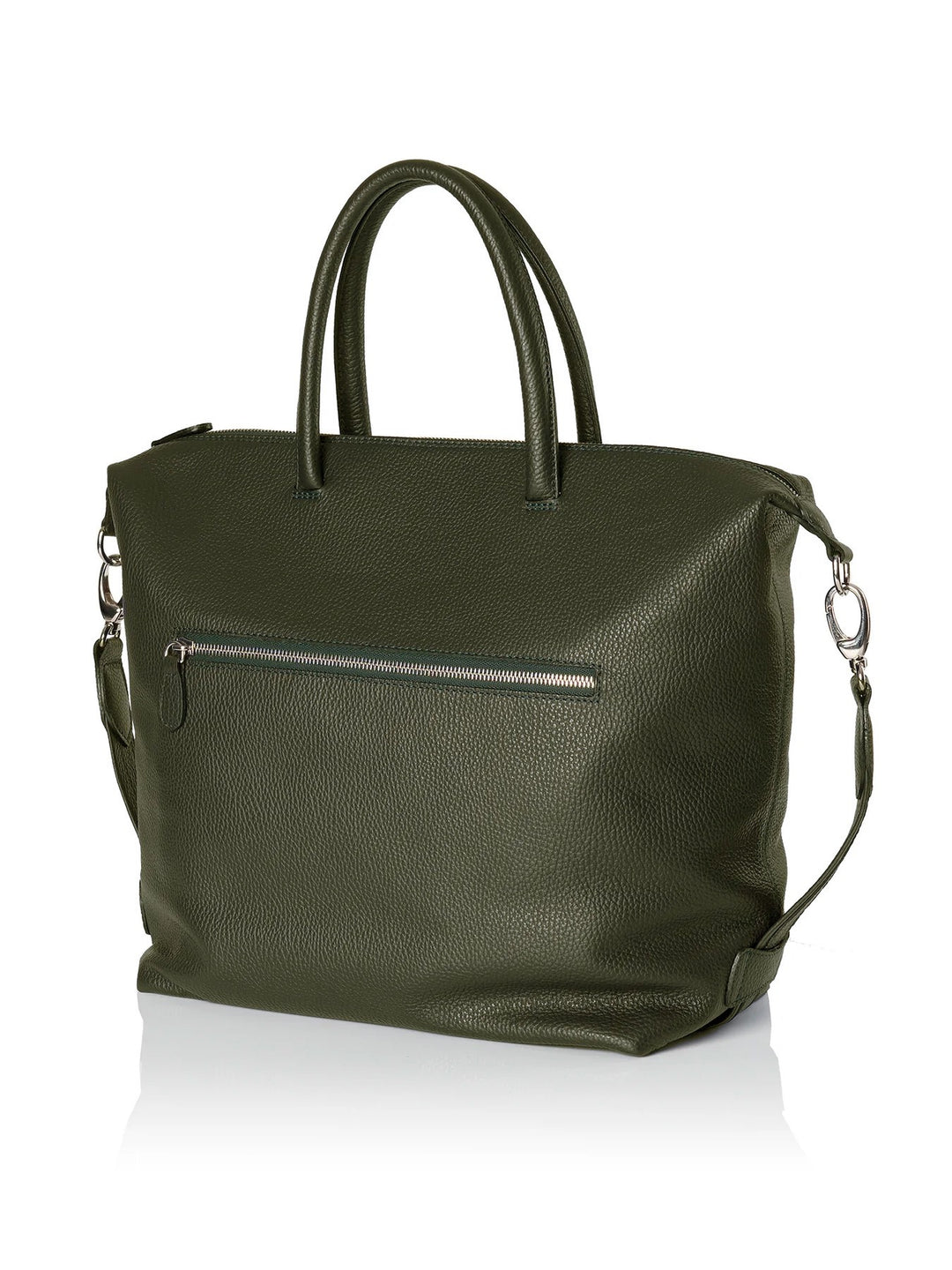 Frontansicht Damenhandtasche - Lamica Schultertasche, grün