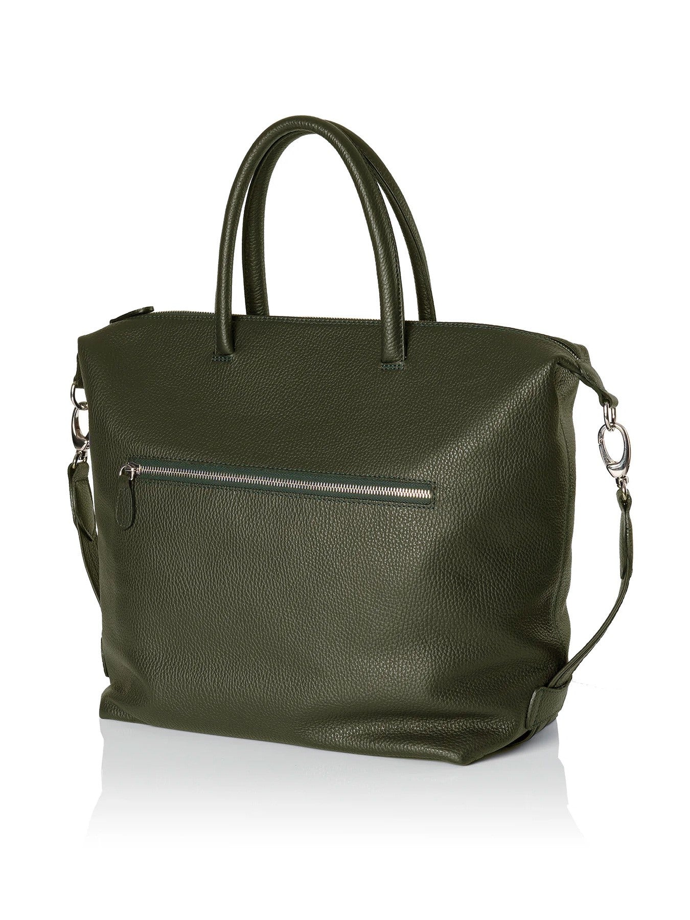 Frontansicht Damenhandtasche - Lamica Schultertasche, grün