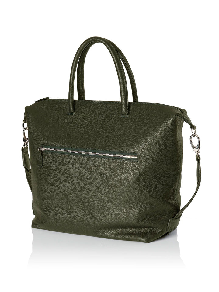 Frontansicht Damenhandtasche - Lamica Schultertasche, grün