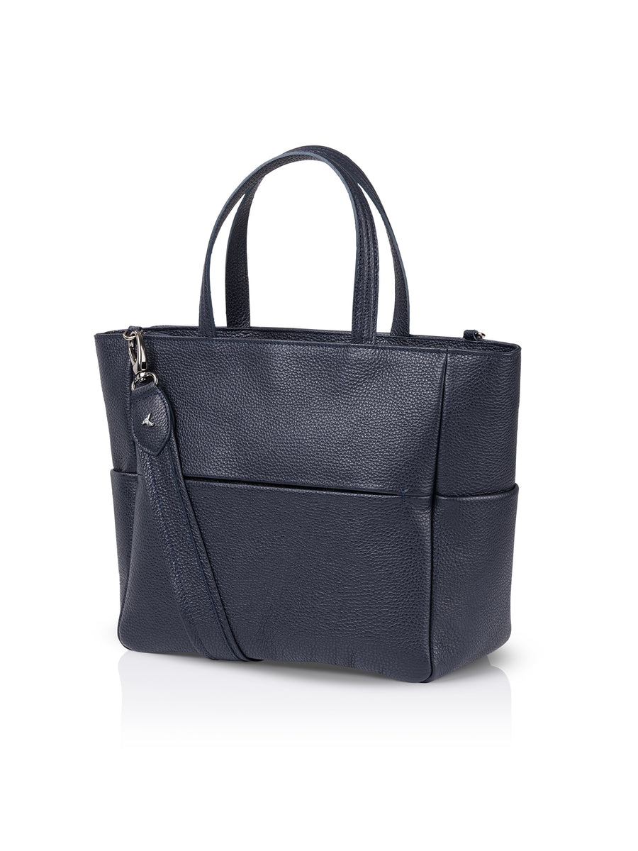 Frontansicht Damenhandtasche - Lara, Shopper, blau