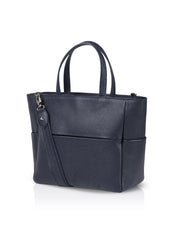 Frontansicht Damenhandtasche - Lara, Shopper, blau