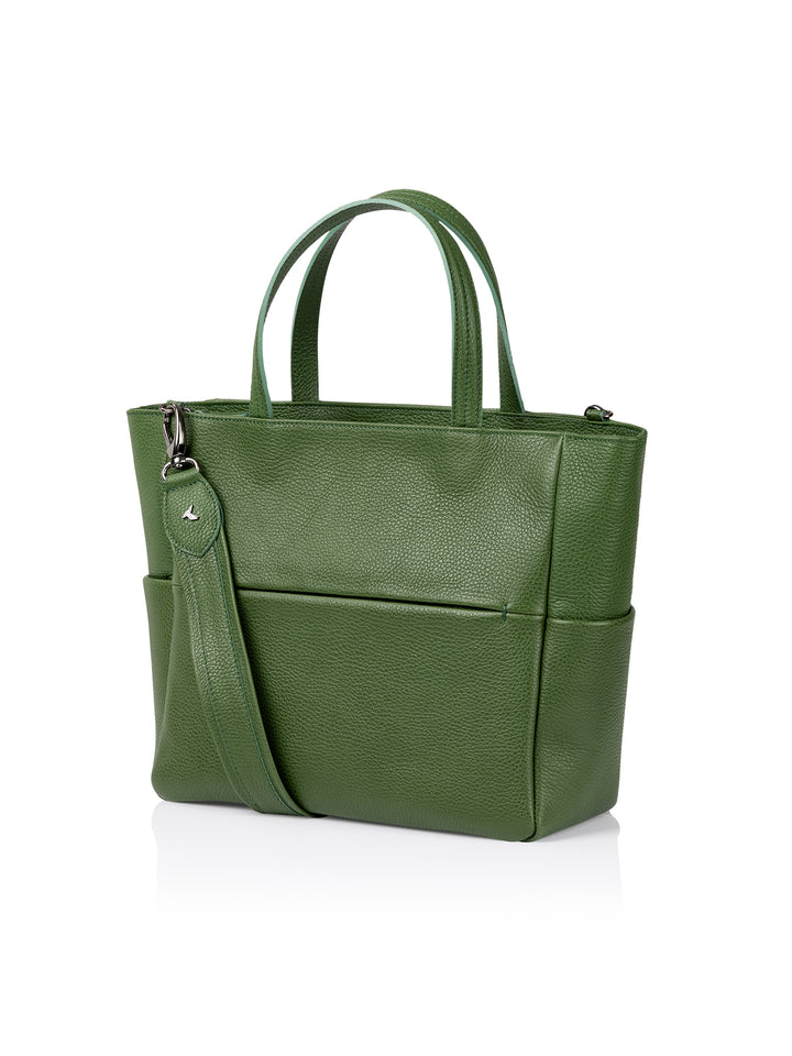Frontansicht Damenhandtasche - Lara, Shopper, grün
