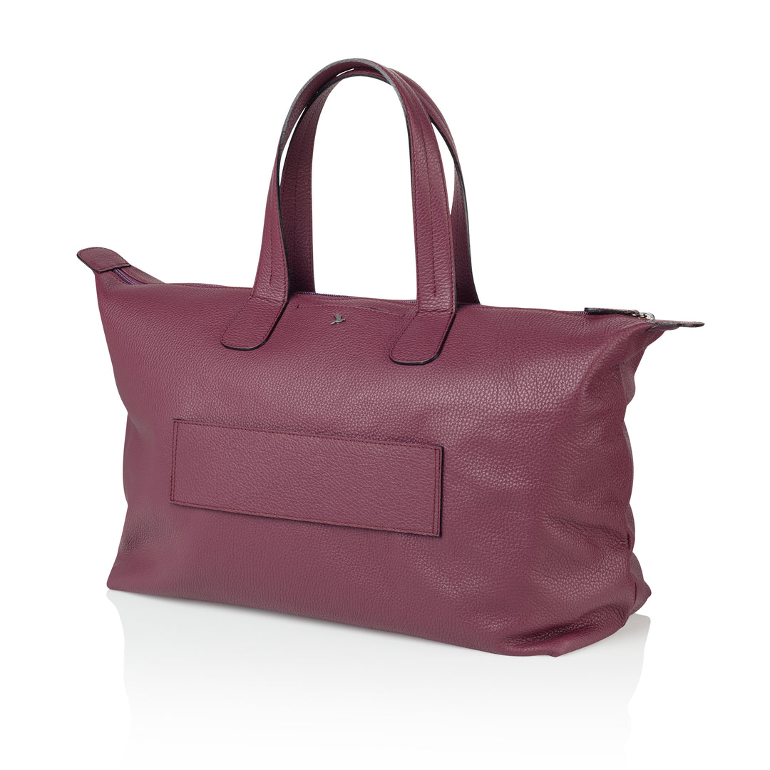 Rückseite Reisetasche - LovelyElement Weekender, lila