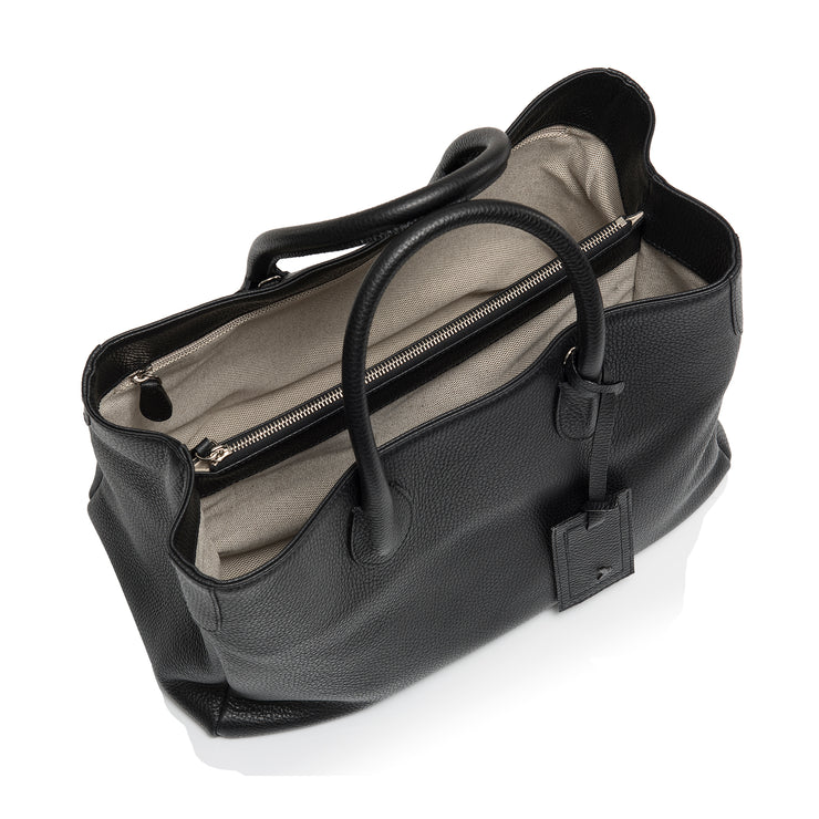 Ansicht geöffnete Damenhandtasche - Loris Nr. 7 Shopper, anthrazit