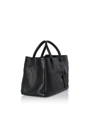 Seitliche Ansicht Damenhandtasche - Loris Nr. 7 Shopper, anthrazit