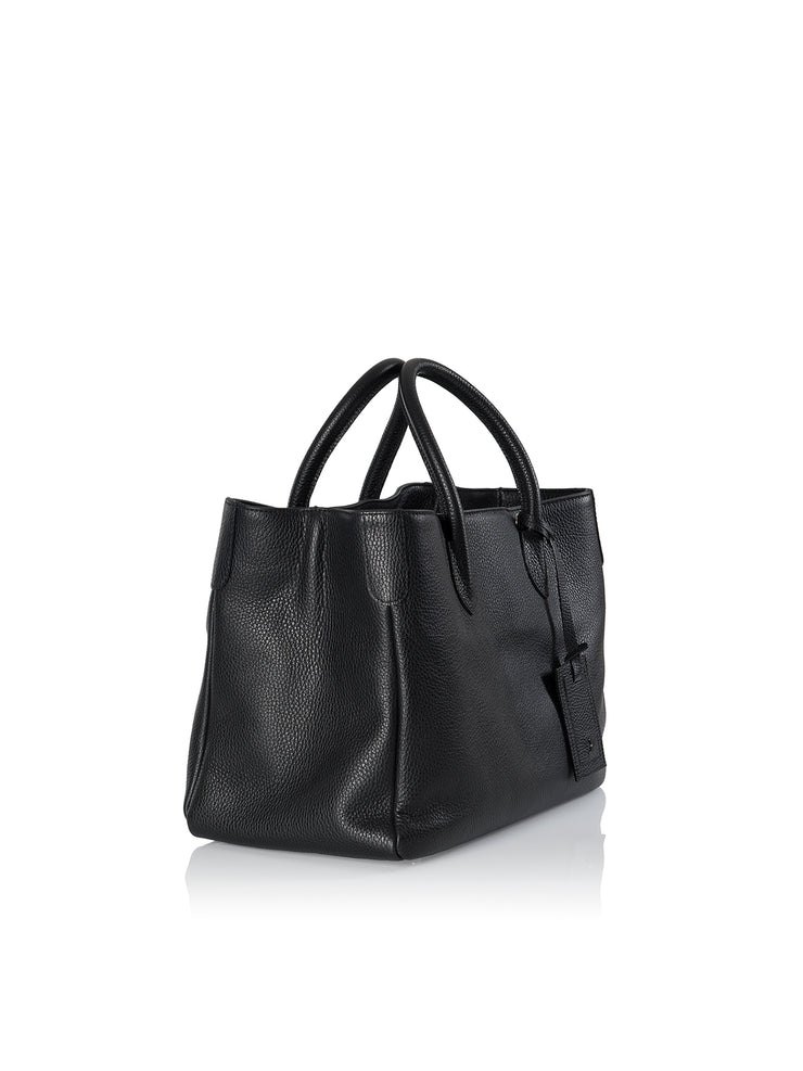 Seitliche Ansicht Damenhandtasche - Loris Nr. 7 Shopper, anthrazit